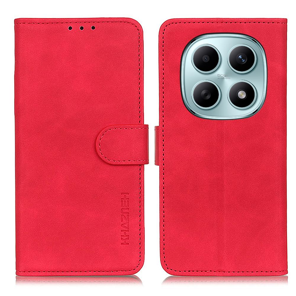 KHAZNEH For Xiaomi Poco M8 5G/Redmi Note 15 5G (Global) Case PU Leather Retro Texture Phone Cover