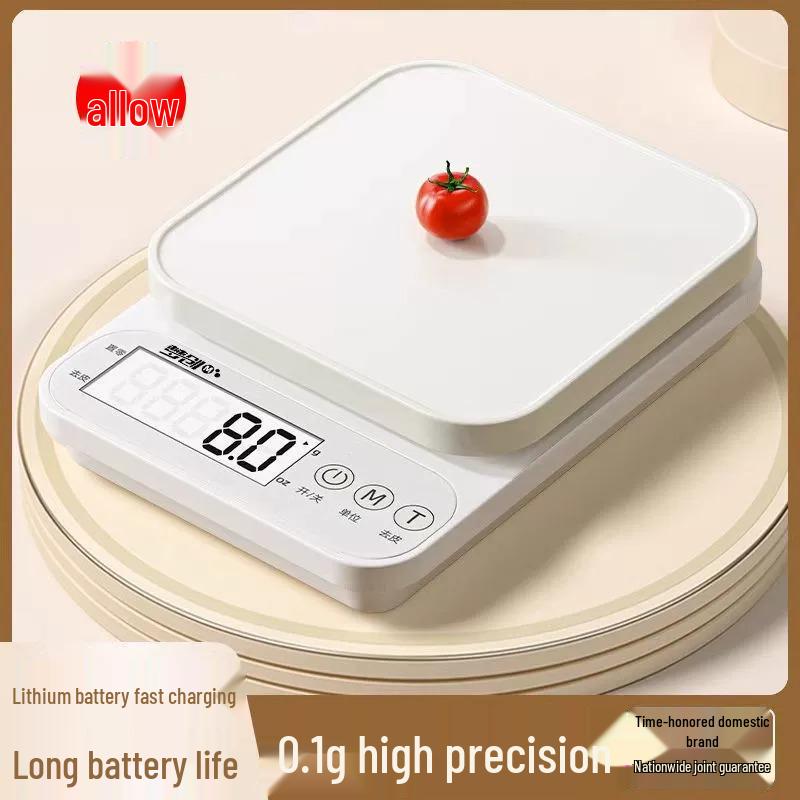 High Precision Electronic Kitchen Scale for Weighing Food in Grams - Compact and Commercial Use Basic Model
