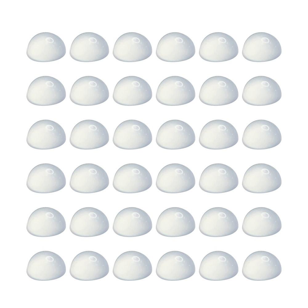 36Pcs/Sheet Silicone Speaker Feet Pad 16*8mm Self Adhesive Bumper Pad HiFi Audio Application 36pcs clear