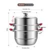 MAXCOOK Multi-Layer Steamer and Soup Pot