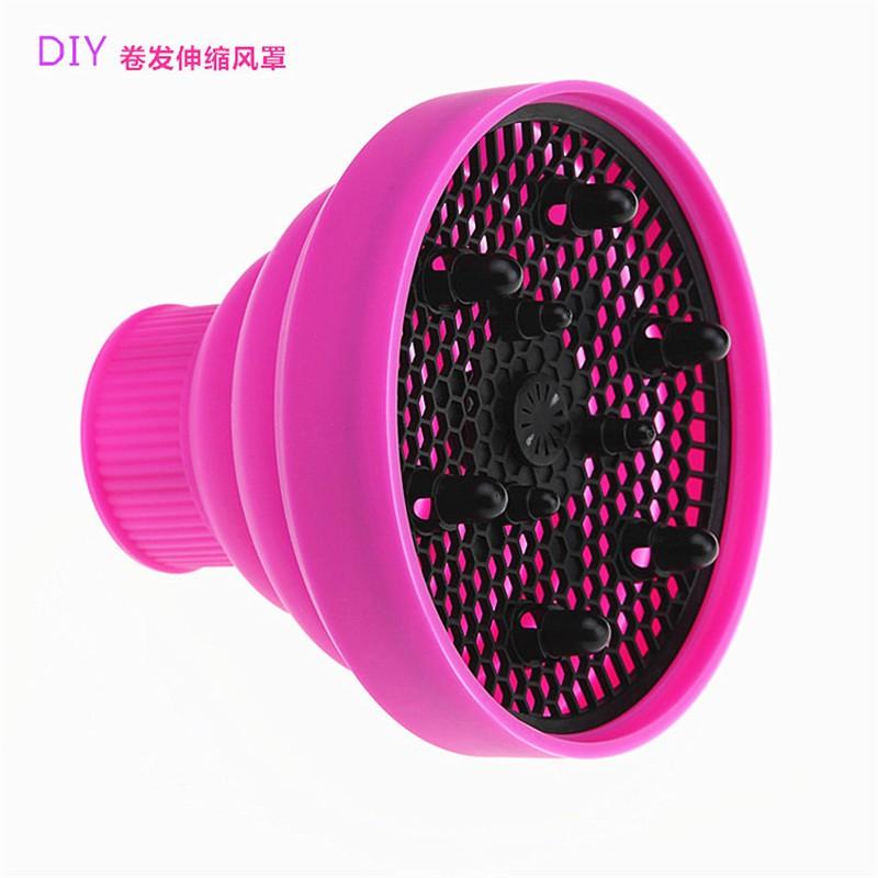 Foldable Silicone Hair Dryer Diffuser Attachment Curly Styling Home Use Heat Resistant