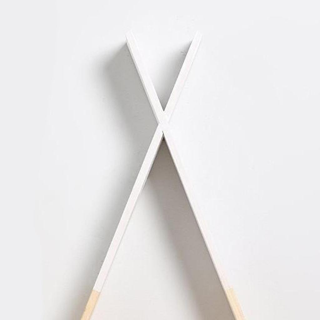 Children Wooden Wall Shelf Triangle Storage Bookshelf Living room and home Decor
