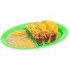 Taco-Halterplatte Langlebig Leicht zu reinigen Mexikanische Pfannkuchen Mais Hot Dogs Kuchen Toasts Lebensmittel-Tablett für Zuhause