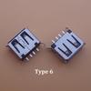 10PCS For Acer ASUS Lenovo Dell Notebook Maintenance Accessories USB 2.0 /3.0 Female Jack Right Angle Connector