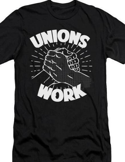 Профсоюзы работают! Футболка IWW Индустриальные Рабочие Мира M