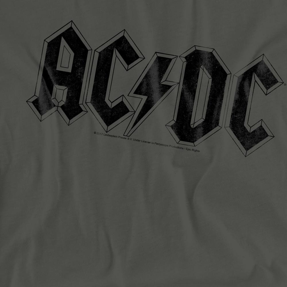 AC/DC Unisex Adult Worn Logo T-Shirt