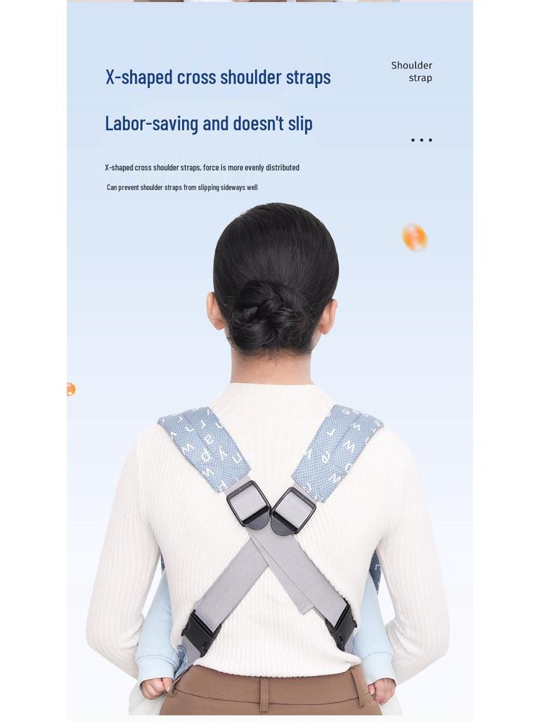Summer Dual-Use Baby Carrier: Front & Back, Newborn-Friendly, Shoulder-Saving Design