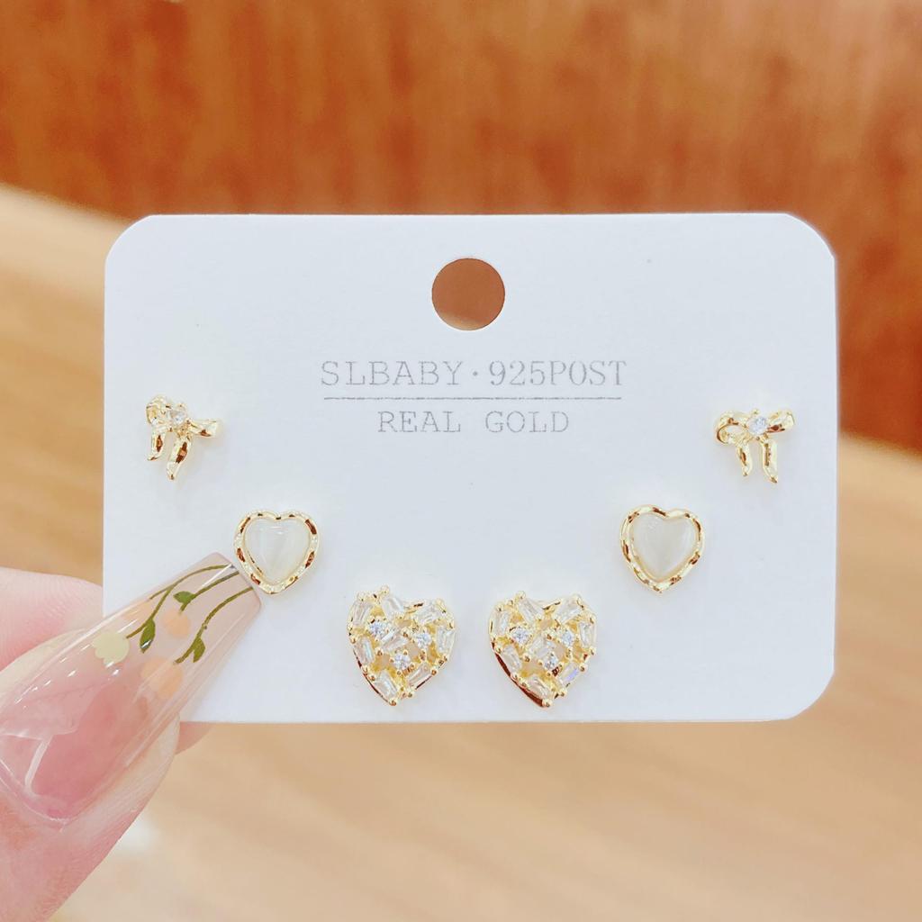 2025 S925 Sterling Silver Stud Earrings: Women's Light Luxury Cold Style Niche Metal Design