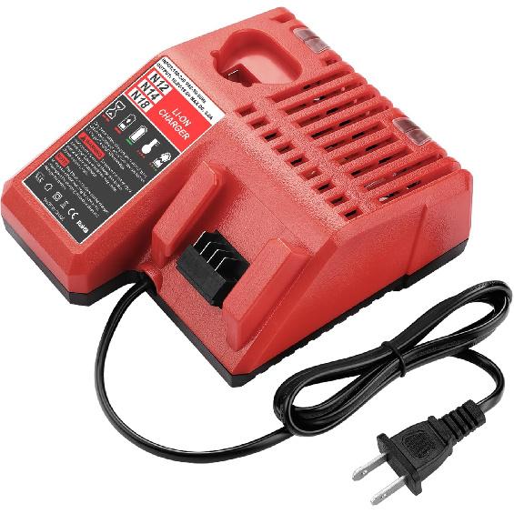 M18 & M12 Battery Charger for Milwaukee 48-59-1812 Replacement Rapid Charger for Milwaukee 48-11-2420 48-11-1815 48-11-1840 48-11-1841 48-11-1850 12V