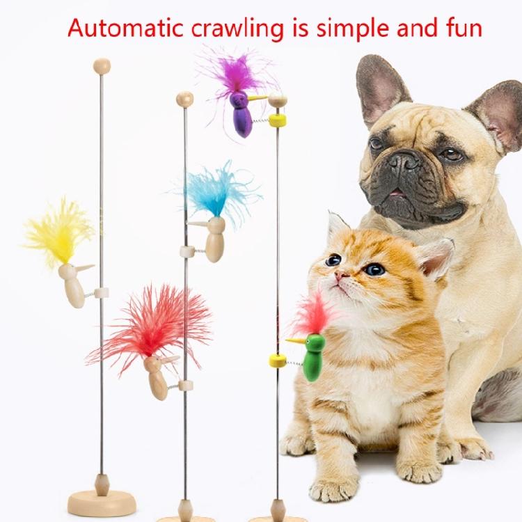 Woodpecker Toy for Cat Flexible Spring Fun and Intimate Pet Interaction