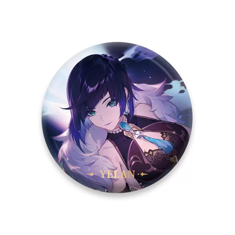 Sunsyea Genshin Impact Official Merch miHoYo Original Authentic Theme Series Badge Xiao Kazuha Zhongli Shogun Venti Klee Yelan