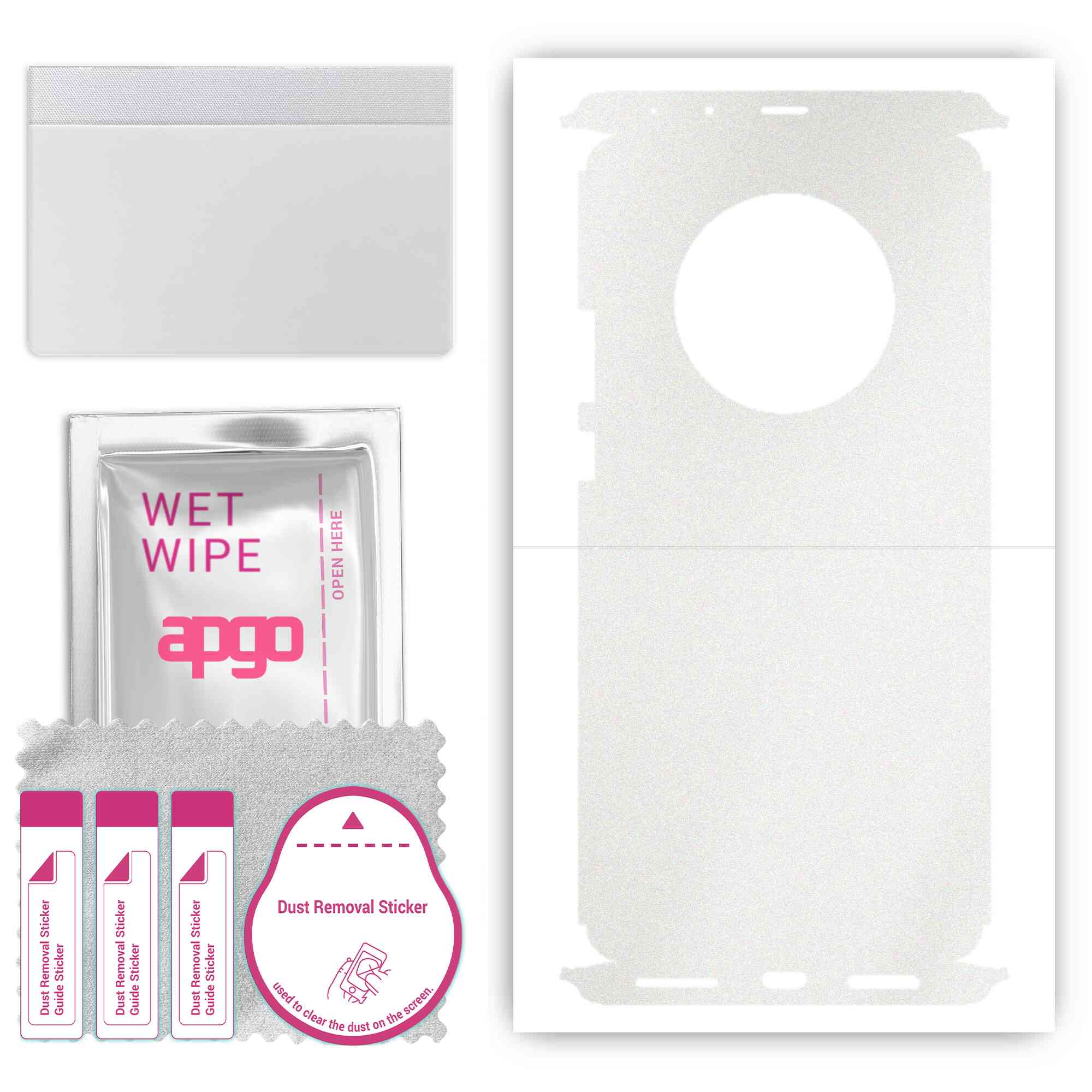 

apgo Protective Skin Sticker for the back+sides compatible with Huawei Mate 40 Pro, Full Wrap Film, Foil, Vinyl - Pattern Matte Transparent