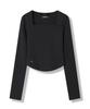 VIVACIOUS Renee Square Neck Slim Long Sleeve - 5Col