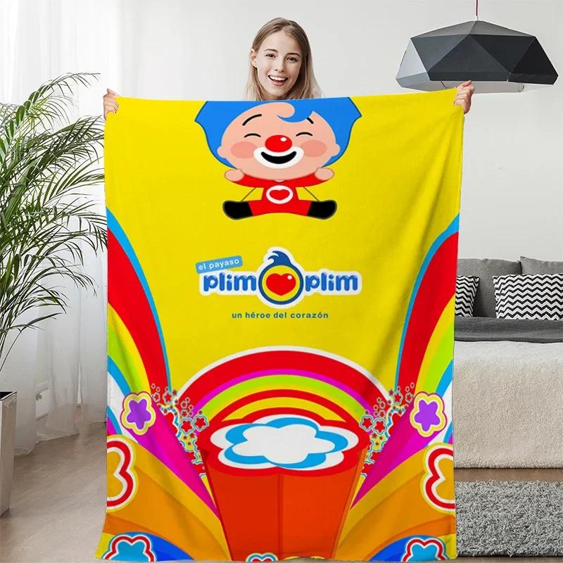 

Warm Winter Blankets P-Plim P-Plims Knee Bed Fleece Custom Nap Camping Fluffy Soft Blankets Decorative Sofa Microfiber Bedding 75x90cm