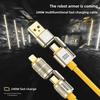 Kabel do transmisji danych z super szybkim ładowaniem 4 w 1 240 W Type-C do Type-C Kabel ze stopu cynku do iPhone 15 16 17 Samsung Huawei Xiaomi
