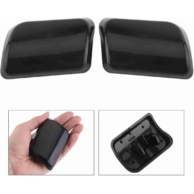 Headlight Washer Cover 1 Pair Font Bumper Headlight Washer Nozzle Cover Compatible with XC90 2003 2004 2005 2006 OEM 30698209 30698208