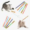 Lotus Cat Spring Tube Toy, 10pcs Cat Interactive Toy, Colorful Cat Toys for Indoor Cats, Telescopic Mesh Pole Cat Jumping Toy Flexible & Swat Cat