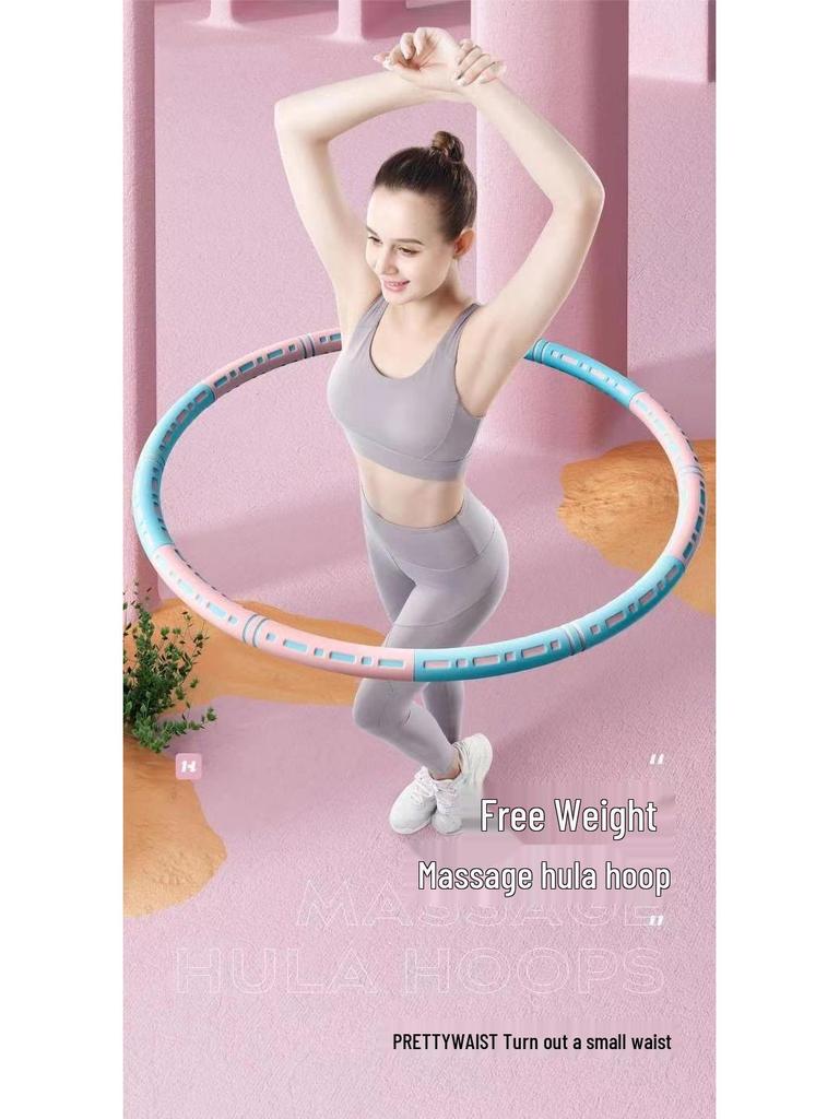 Gewichteter Abnehmbarer Hula Hoop für Fitness und Gewichtsverlust - Geeignet für Erwachsene und Kinder, Strafft den Bauch, Reduziert den Bauchumfang, Verbrennt Fett.