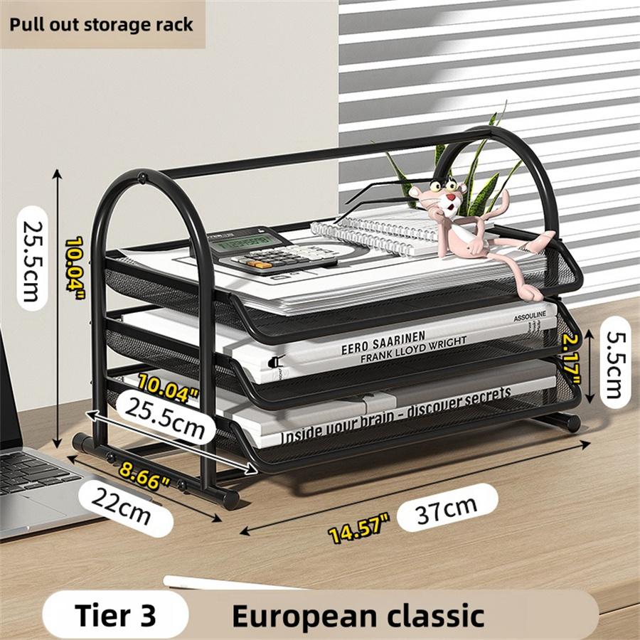 5-Tier Mesh File Holder Stand OrganizerTray for Magazine Letter PaperDocument Home Office Desk supplies 6190₽