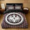 Frankfurt Football Pattern Bedding Quilt Set Quilt Cover Pillowcase Home Birthday Gift(1 * Duvet Cover + 2 * Pillowcase, Without Core)