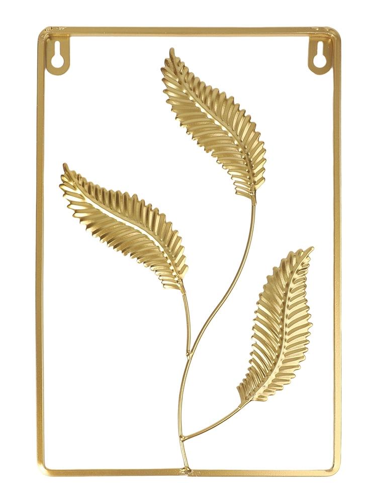 Zlatý list nástěnná dekorace obývací pokoj ozdoba nástěnná závěsná dekorace