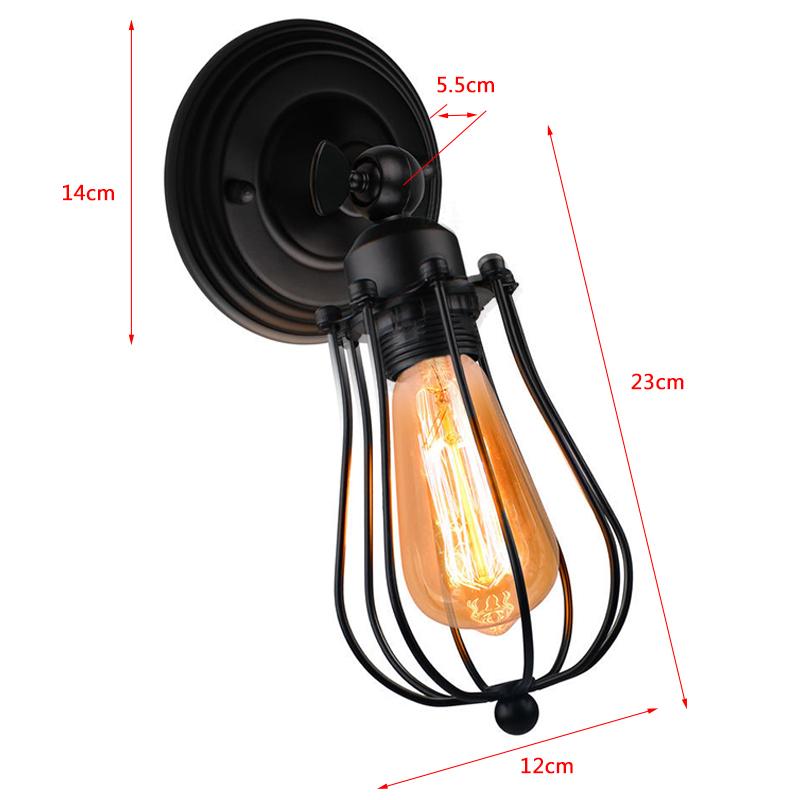 

Современный ретро винтажный промышленный настенный светильник в деревенском стиле бра 1 чёрный