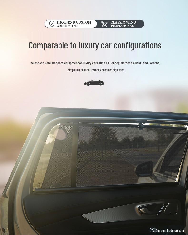 Car Window Sun Shade Curtain: Heat Insulation & Light Blocking