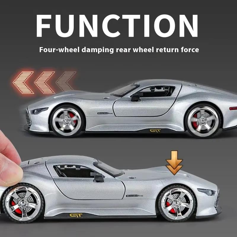 1/32 Mercedes-Benz AMG Vision GT Alloy Model Car Toy Diecasts Metal Casting Sound and Light Car Toys for Children Vehicle