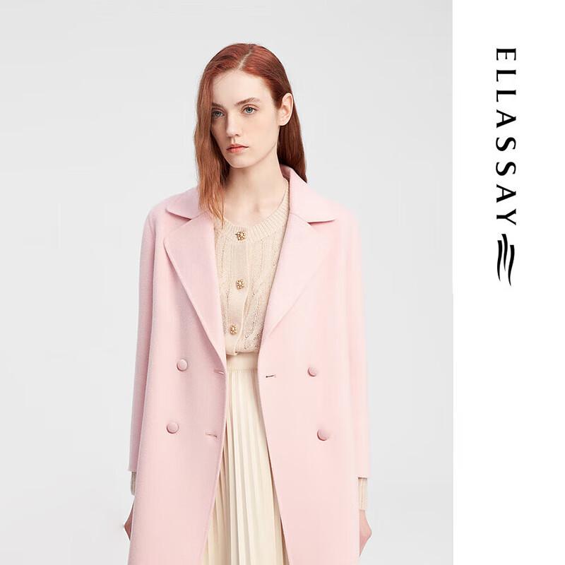 

ELLASSAY Women s Wool & Cashmere Blend Long Coat S