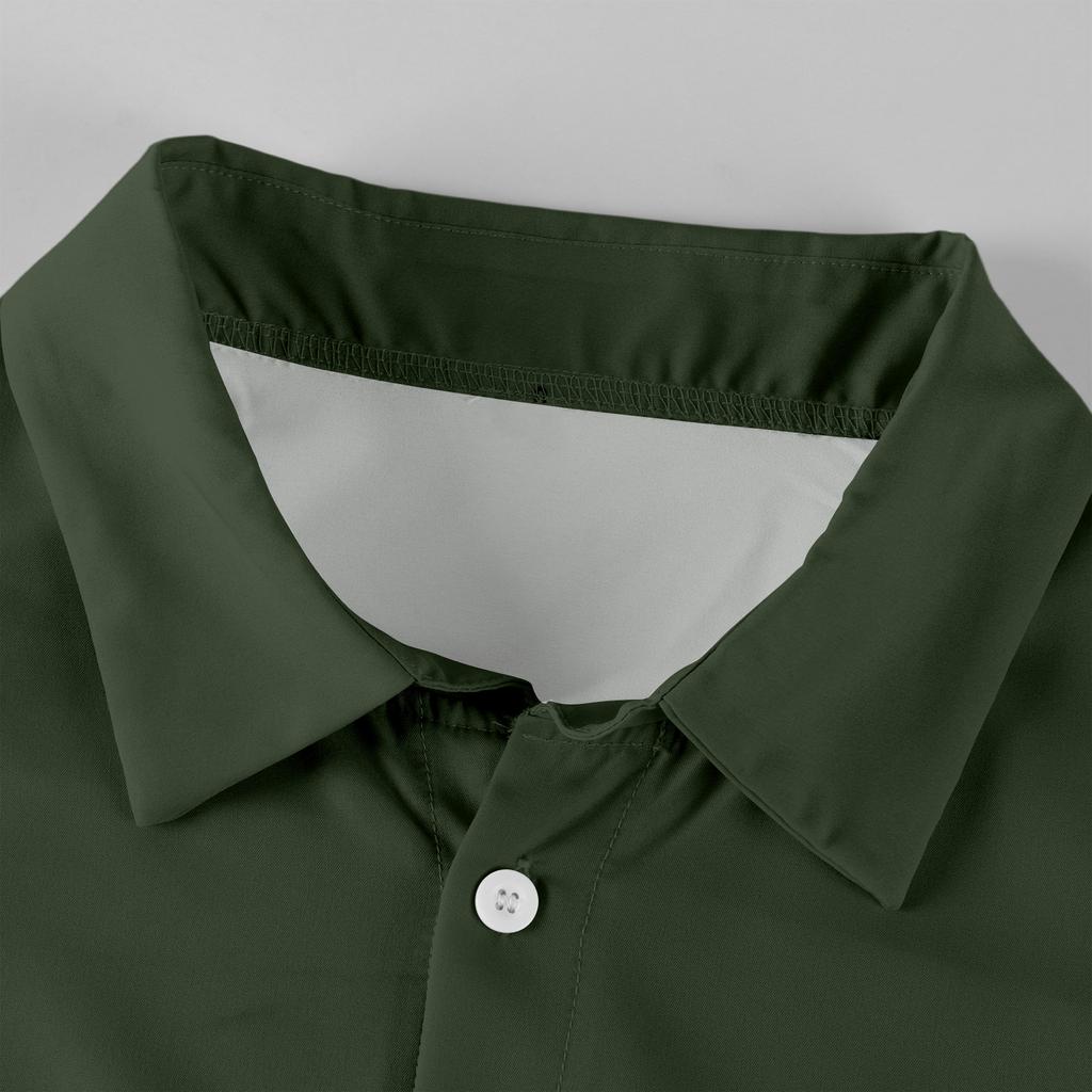 Męska koszula codzienna z długim rękawem zapinana na guziki o luźnym kroju