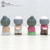 Succulent Bonsai Cake Decor: Grandparents Couple PVC Figurines for Micro Landscape