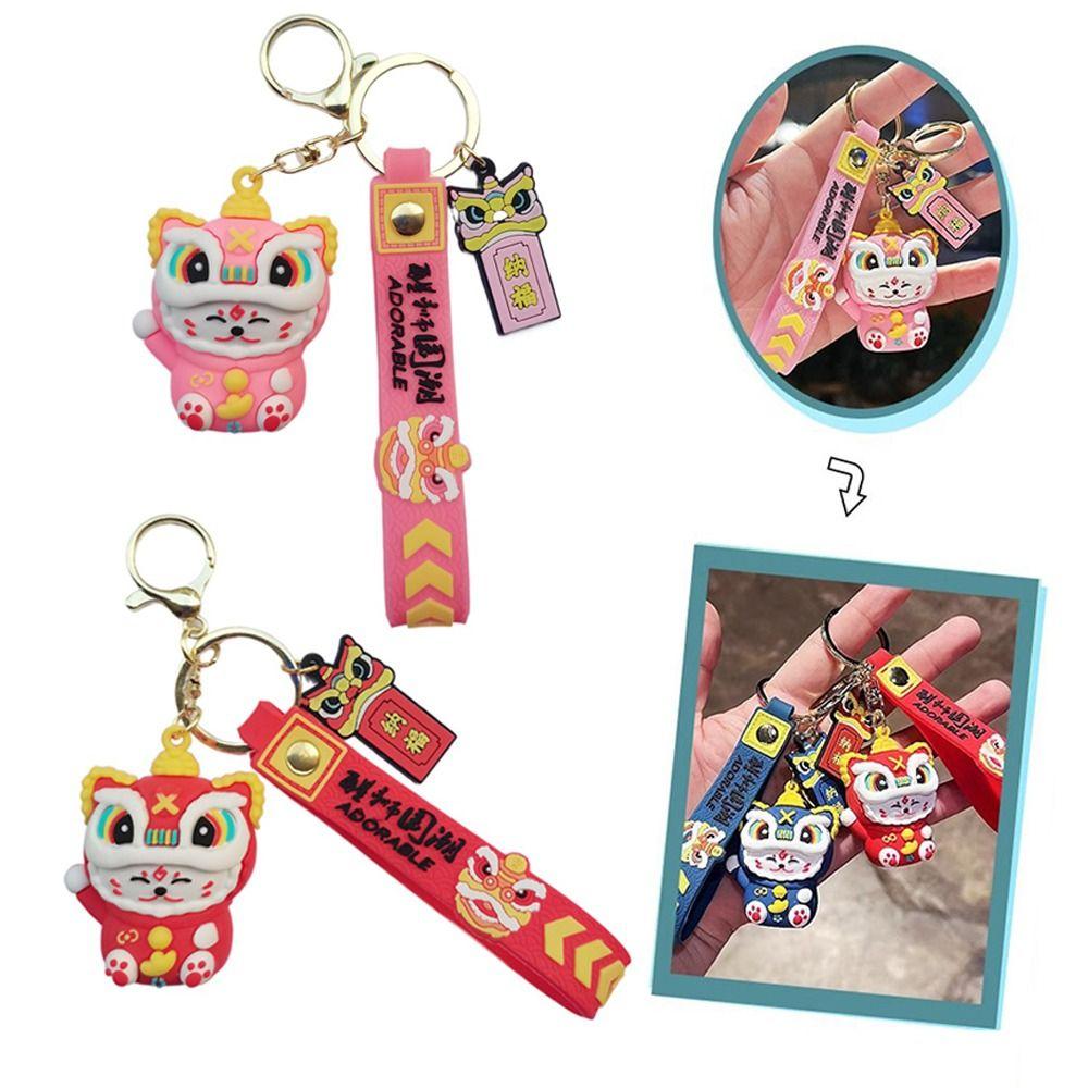 Llavero de Dragón de Dibujos Animados de Año Nuevo Chino Colgante de Amuleto de Dragón Chino Nuevo Llavero de Dragón Monedero