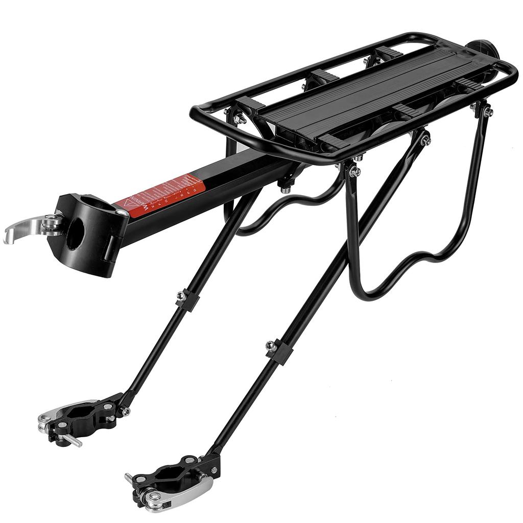 ROCKBROS Bicycle Rear 25kg Weight Easy Reflector Aftermarket Rear Carrier for Touring and Mountain Road Bikes Carrier, Capacity, Aluminum,