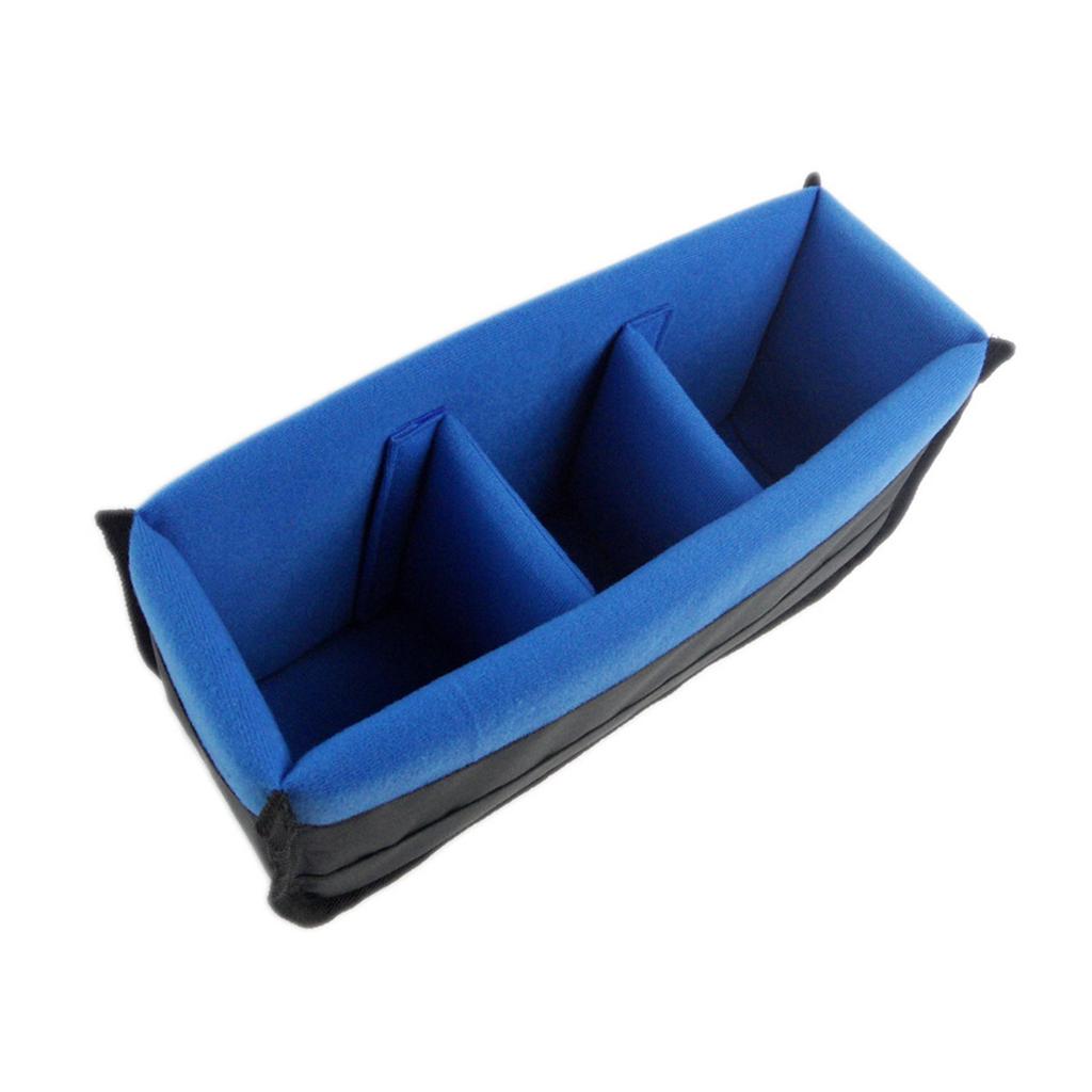 Organisateur d'insert en velours de nylon pour appareil photo reflex numérique avec rembourrage réglable pour un stockage sûr
