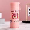 Cartoon Kids Glass Water Bottle with Lanyard