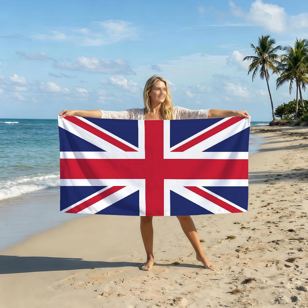 UK England Flag Towel Soft Pool Gift For Travel Gym Shower Camping Quick Dry Sports Beach Towel