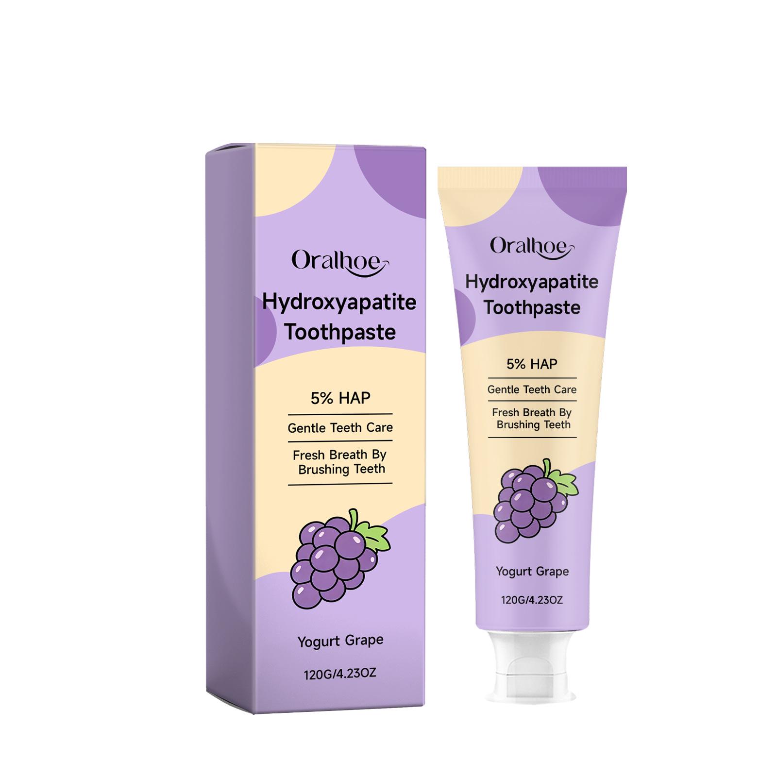 ORALHOE Kids Gentle Fruit-Flavored Toothpaste: Cleans Stains & Cares for Oral Health