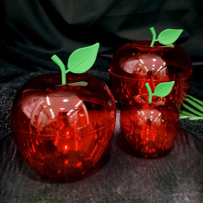 Realistic Apples Shaped Plastic Candy Box For Party Decorations And Gift Packaging Back to School Party Supplies