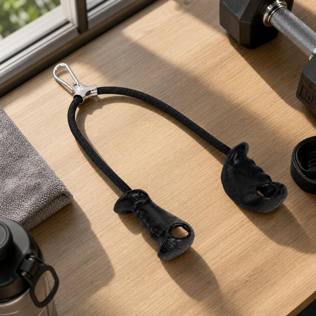 Cable Machine Rope Handle Attachment Ergonomic Tricep Contoured