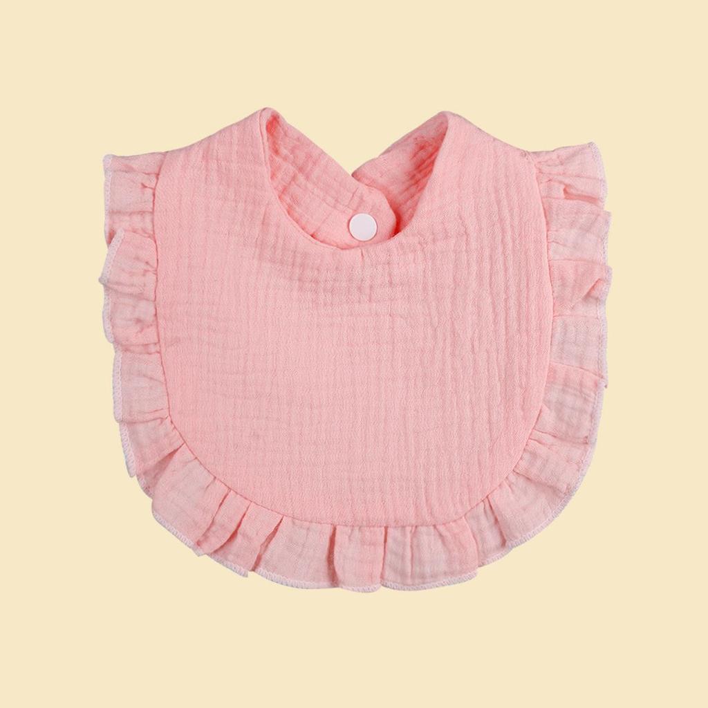 European & American Stylish Ruffled Edge Lace Baby Bibs