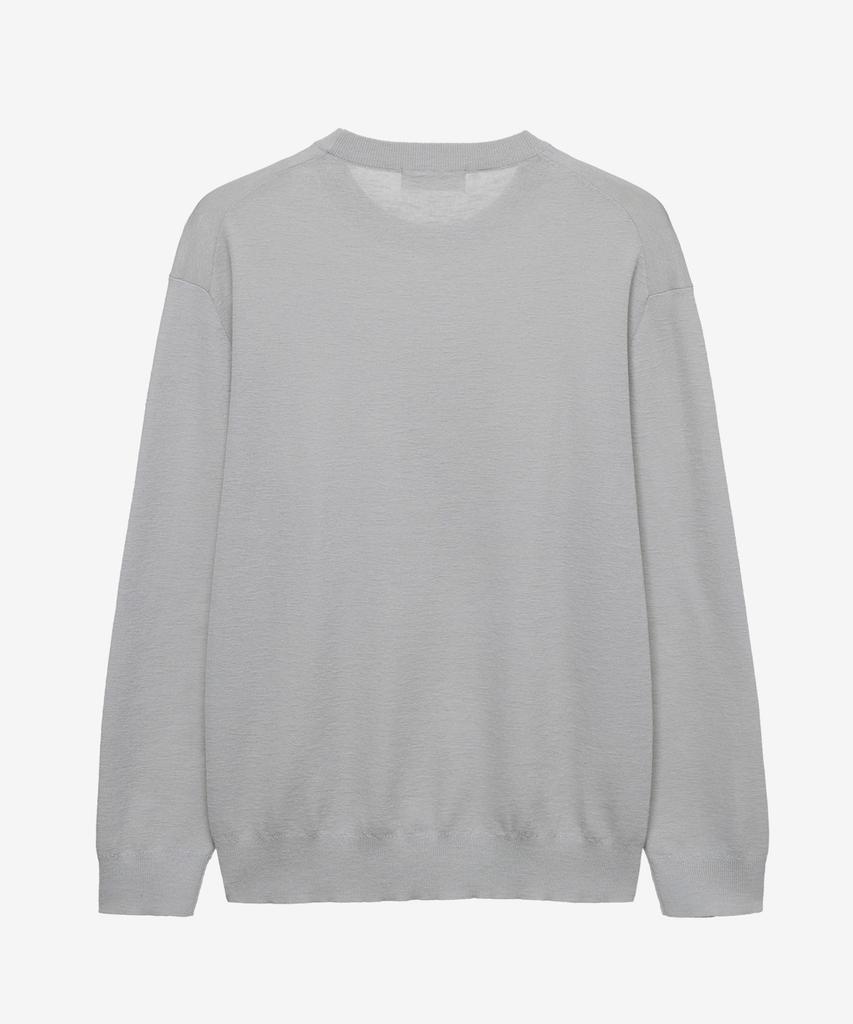 MINDBRIDGE Washable Linen-Like Semi-Overfit Knit