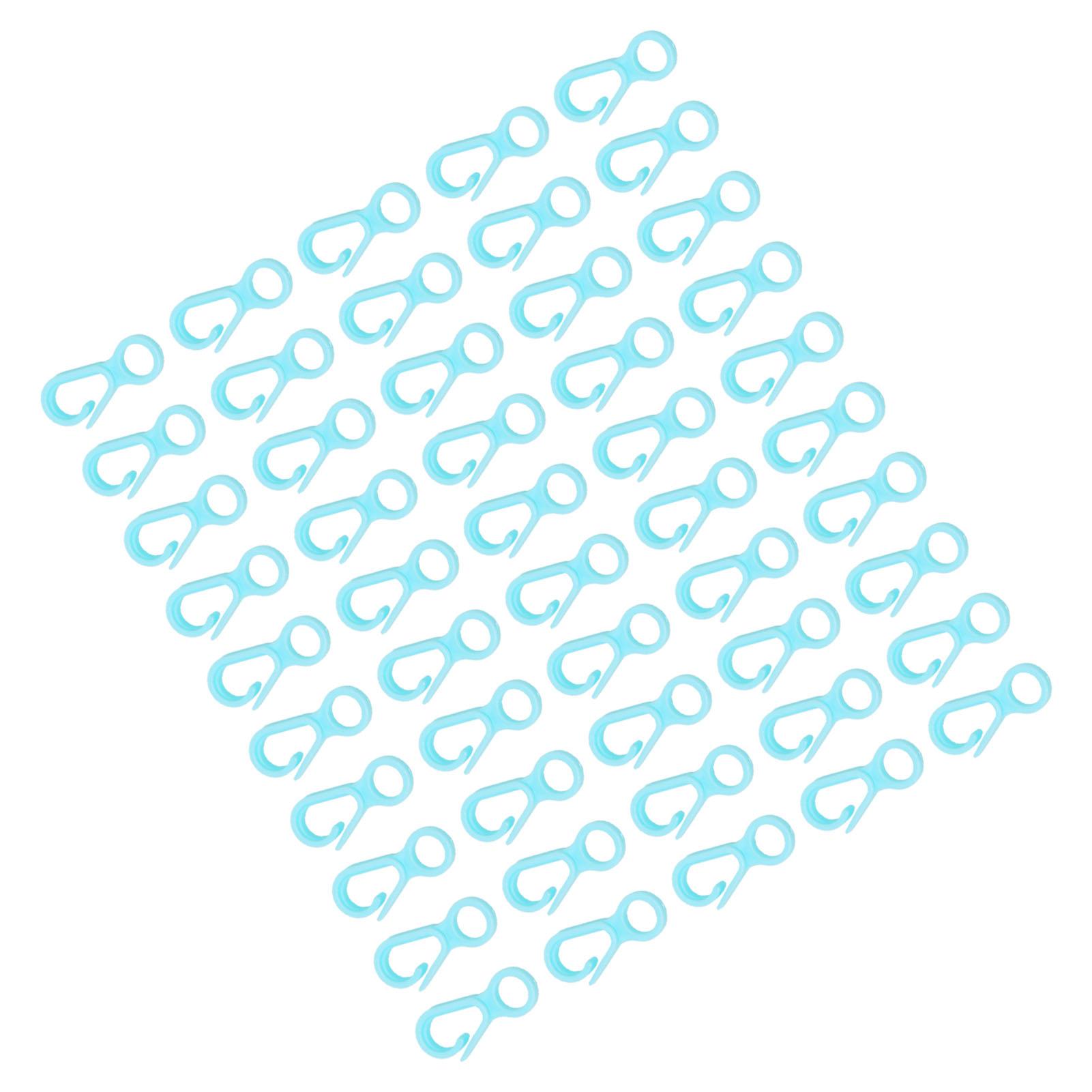 

DIY Crafts Lobster Claw Clasps Lanyard Snap Hooks for Key Chain Ring Toy Chain AccessorySky Blue 50pcs