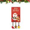 Christmas Party Flag Waterproof Santa Claus Decorative Banner Garden Flag Christmas Flag Hanging Door Curtain Ornaments