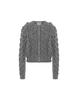 Moschino Ruffle Mohair Cardigan