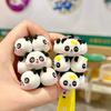 Adorable Silicone Panda Keychain Cute Stacking Animal Car Key Ring Cartoon Bag Charm