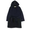 THE PARLOR Belted Coat 38 Navy Women Used