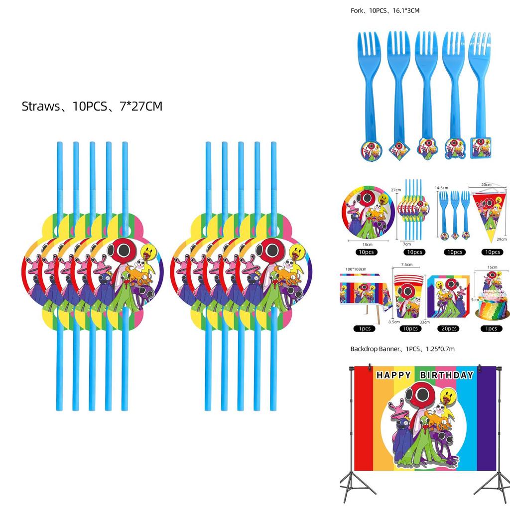 Fournitures de fête Roblox Rainbow Friends Pour une célébration d'anniversaire inoubliable