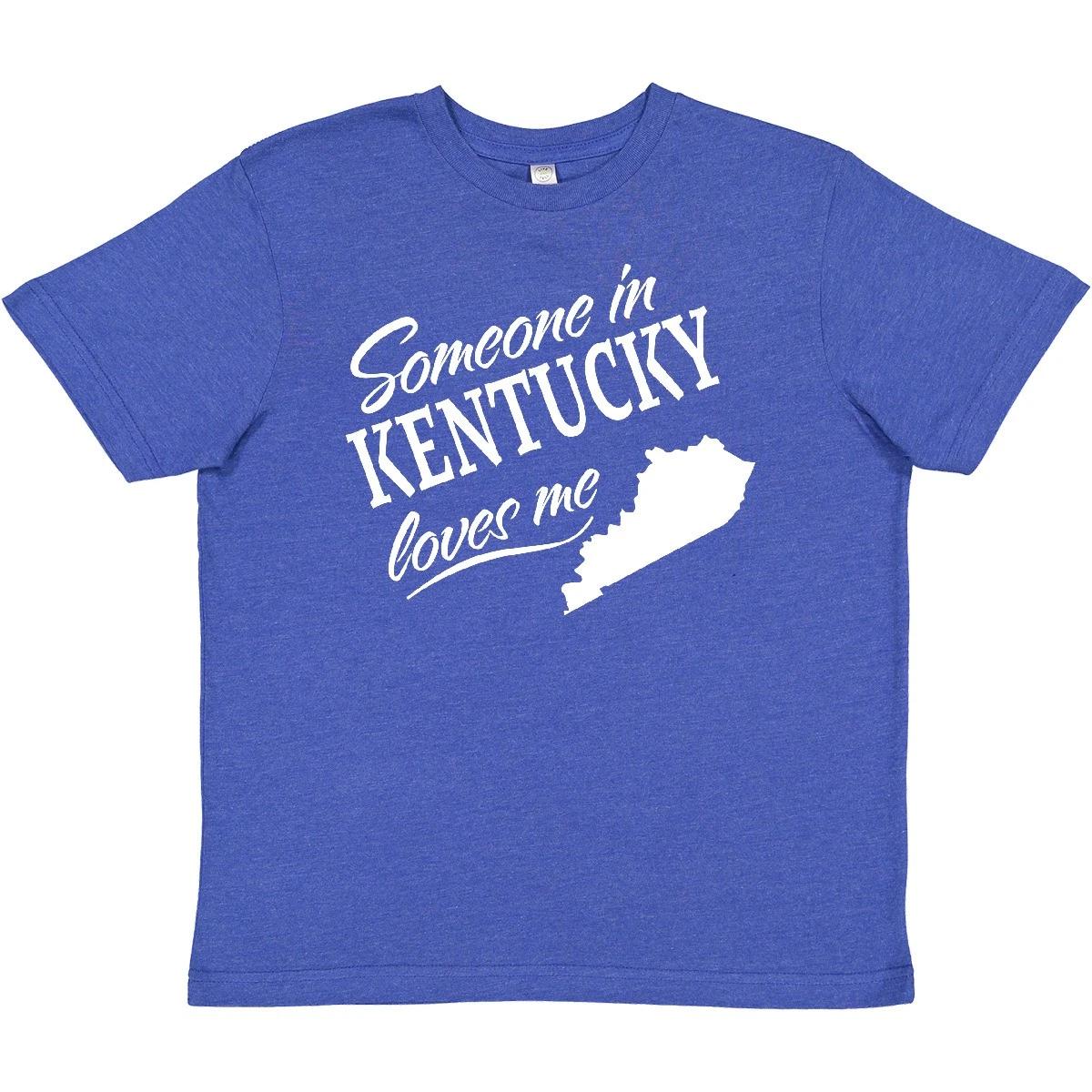 Inktastic Someone In Kentucky Loves Me Youth T-Shirt Home Family Grandparents 140