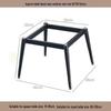 Square Rock Slab Dining Table Legs - Ceramic Tile, Marble Leg Brackets, Luxury Desk Stand Base
