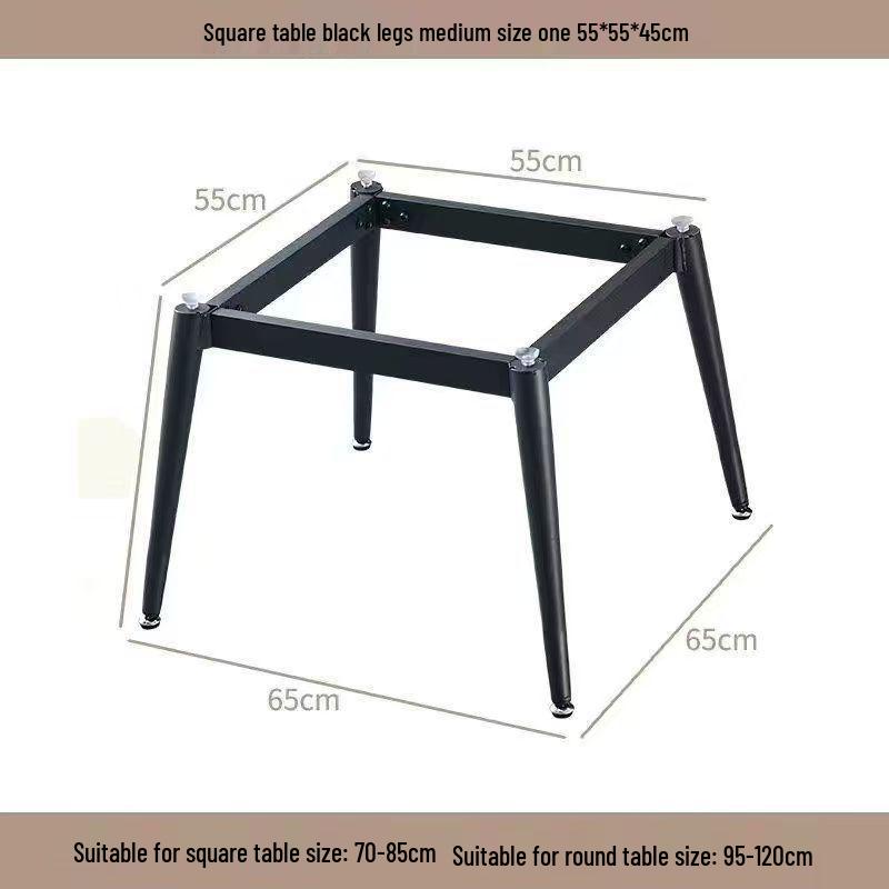 Square Rock Slab Dining Table Legs - Ceramic Tile, Marble Leg Brackets, Luxury Desk Stand Base